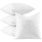 Feather Mix Polycotton with Cotton Fabric Square Decorative Throw Pillows